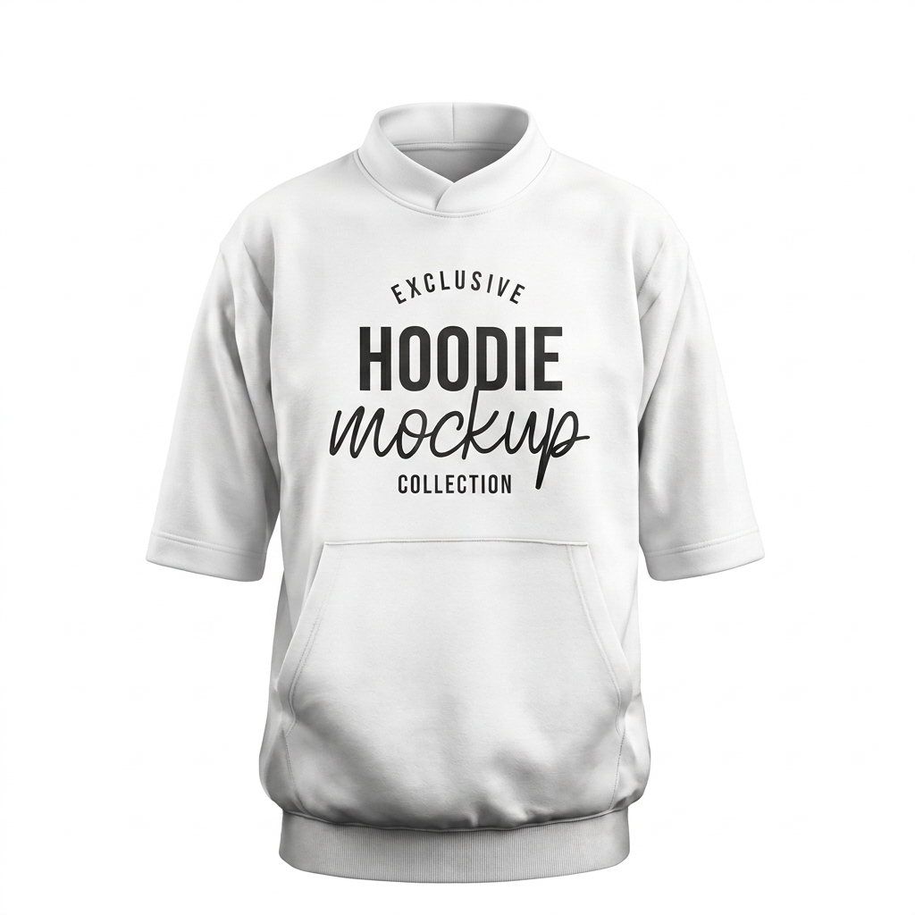 Hip-Length (Standard) · Band Collar · Elbow-Length Sleeve