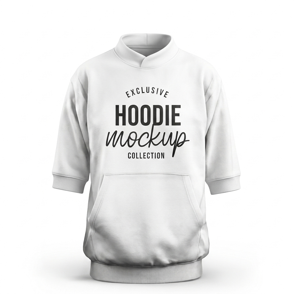 Band Collar · Elbow-Length Sleeve